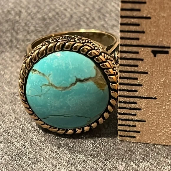 Turquoise Studio Barse Ring-10.5 - Picture 10 of 14